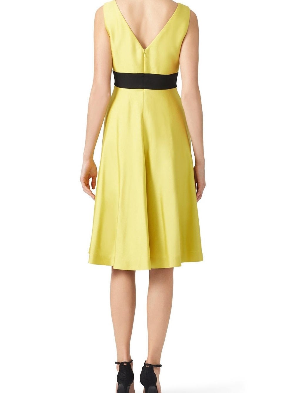 Lela Rose Graphic Citrine Dress - Picture 4 of 6
